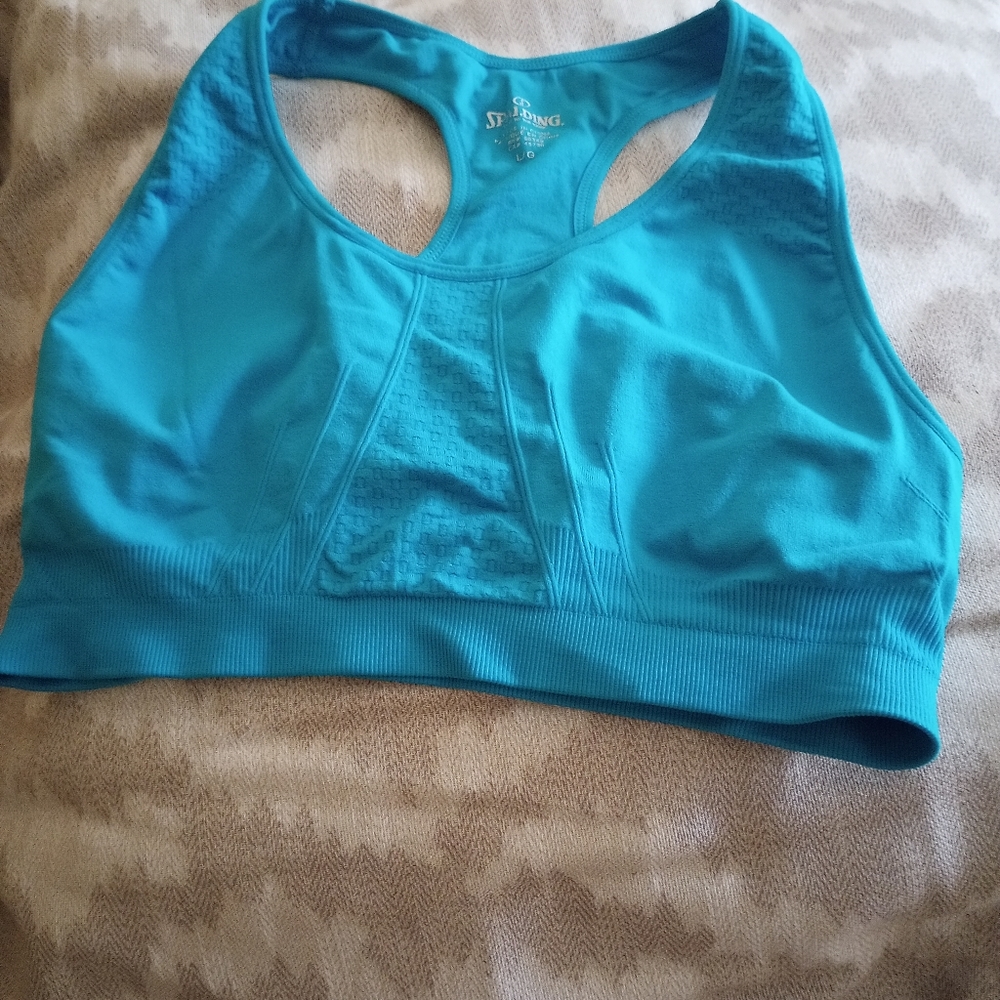 Spalding Workout Blue Exercising Top